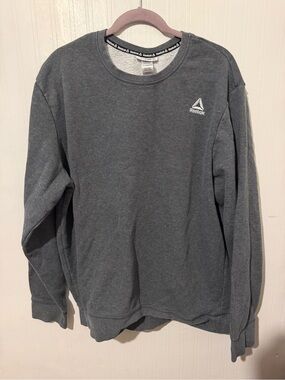 Reebok Mens Crewneck Sweater in Charcoal Gray